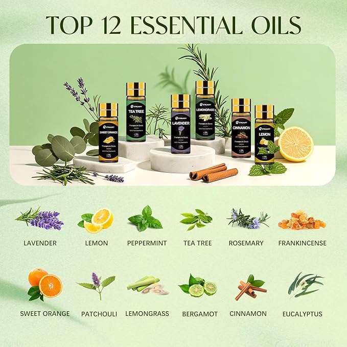 Essential Oils Set, Humidifiers, Skin Care, Fragrance Oil Scent - Image 3