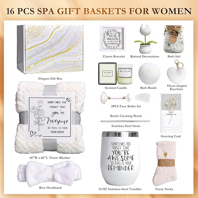 Self Care Gifts Baskets Women, Valentines Day, Mothers Day, Christmas Gifts - Image 2