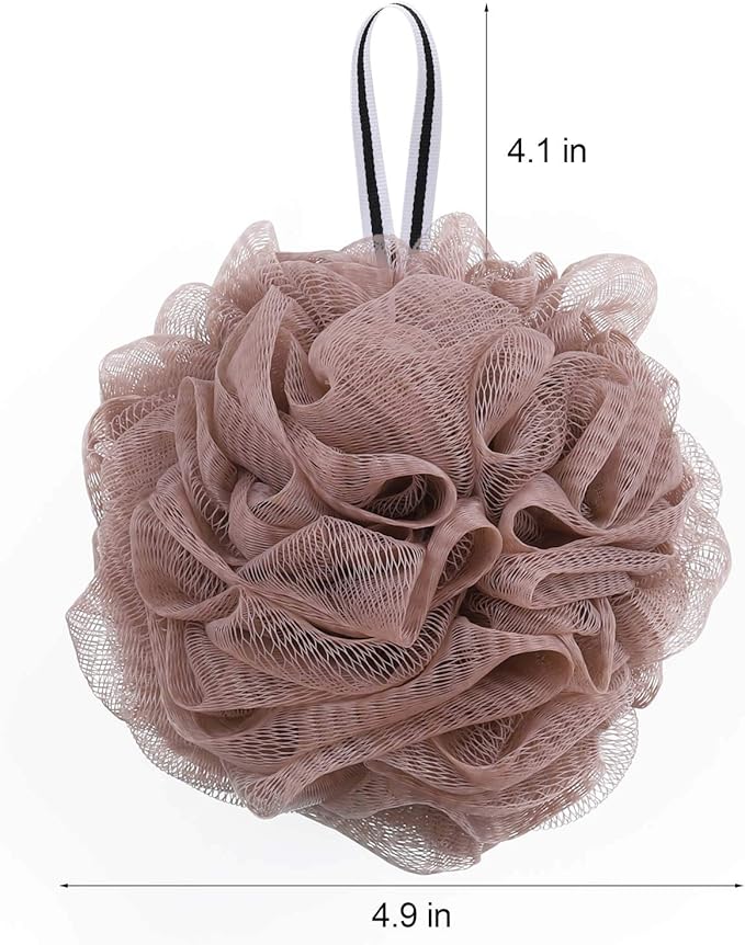 Bath Loofah Shower Sponge Pouf Body Scrubber Exfoliator Scrubber Ball - Image 2
