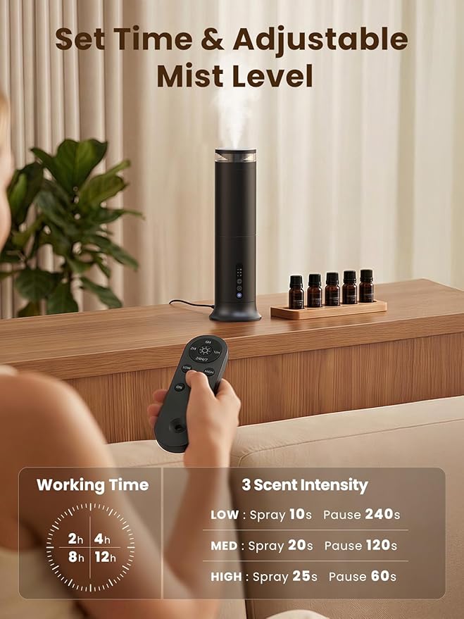 XEITIN Waterless Diffuser with 5 Hotel-inspried Scent Oil - Image 5