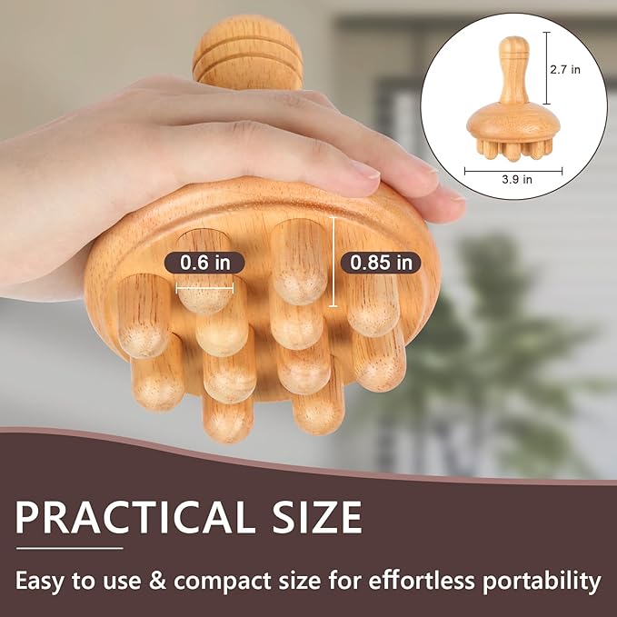 KintKita Wood Therapy Massage Tools, Anti Cellulite Massager Body Scraping - Image 6