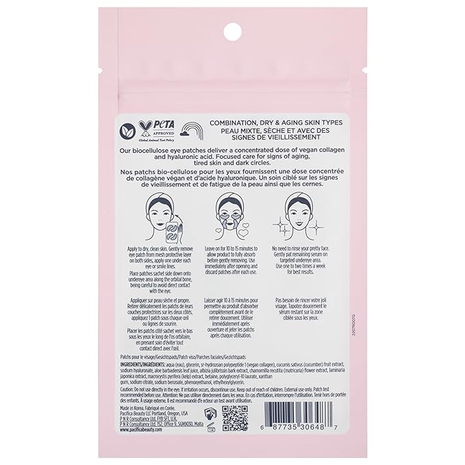 Pacifica Undereye & Smile Mask Set – Vegan Collagen Hydro Treatment - Image 13