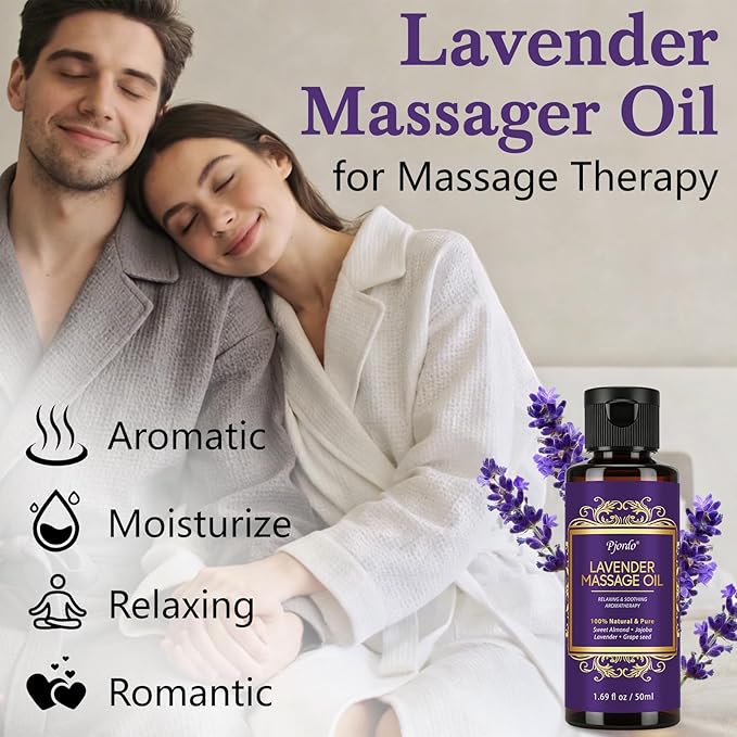 Pjordo 5 Pack Massage Oil for Massage Therapy, Sore Muscle, Syringa & Anti - Image 4