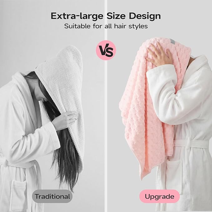 REDKISS 5 Pack Extra Large Hair Towels - Image 8