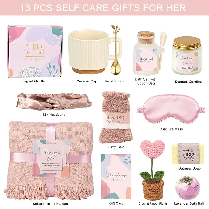 Mothers Day Care Package for Women Mom Sister Grandma, Get Well Soon Spa Gift - Image 2
