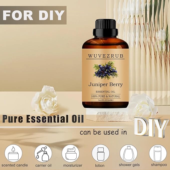 Juniper Berry Essential Oils, 240ML Pure and Natural Essential Oil - Image 3