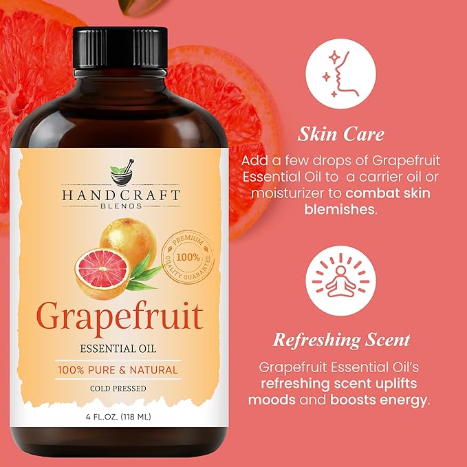 Handcraft Blends Grapefruit Essential Oil – Huge 4 Fl Oz – 100% Pure and - Image 4