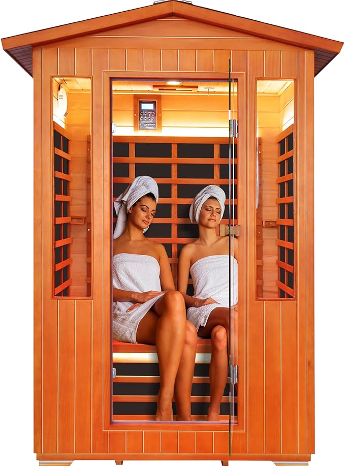 Outdoor Sauna 2 Person Sauna Infrared Saunas Dry Sauna Room Red Cedar and by OUTEXER