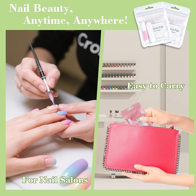 Press On Nail Tool Kit with Everything, Bebbtiy Nail Prep Tool Disposable - Image 6