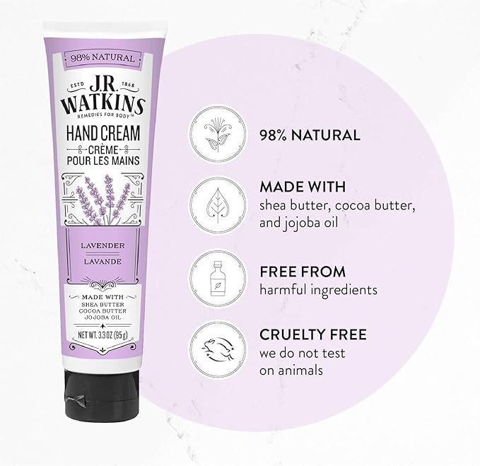 J.R. Watkins Natural Moisturizing Hand Cream, Hydrating Hand Moisturizer - Image 4