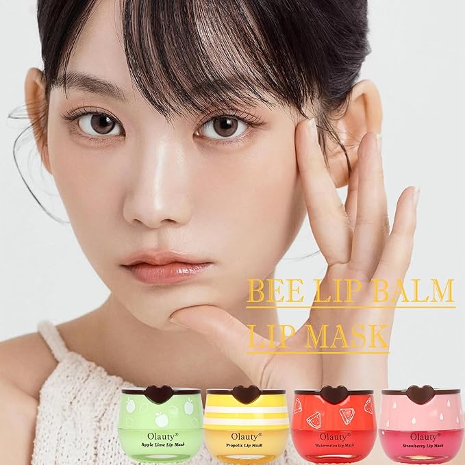 6 PCS Bee Lip Balm Lip Mask Honey Pot, Mothers Day Gifts, Honey Balm Lip Mask - Image 7