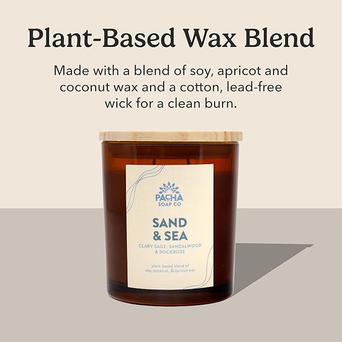 PACHA SOAP Co. Sand & Sea Candle, 7 oz - Image 4