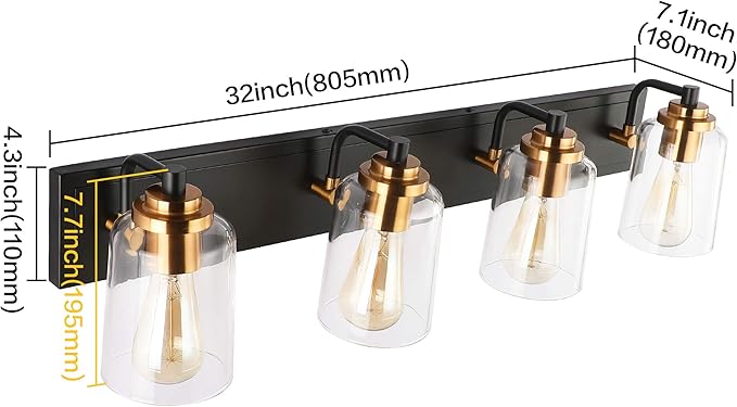 SOLFART Vintage Vanity Lighting Fixtures - Image 5