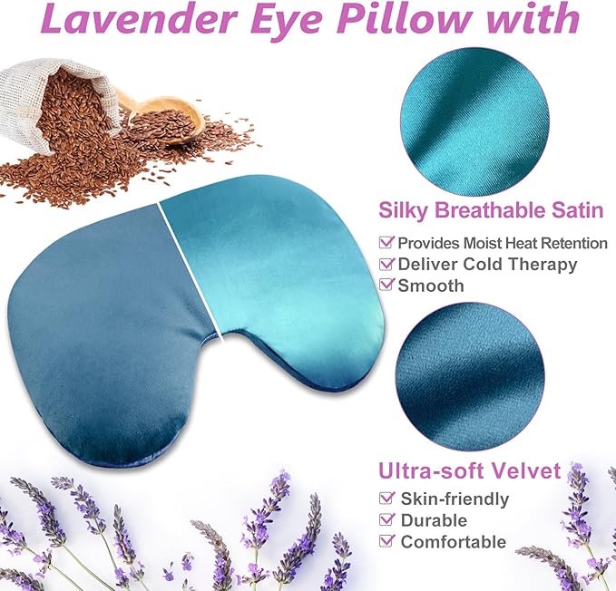 RelaxCoo Microwave Heating Pad, Face Eye Mask Microwavable - Image 2