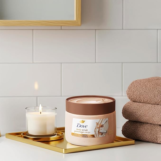 Dove Brown Sugar and Coconut Butter Body Scrub Exfoliates and Deeply Nourishes - Image 8