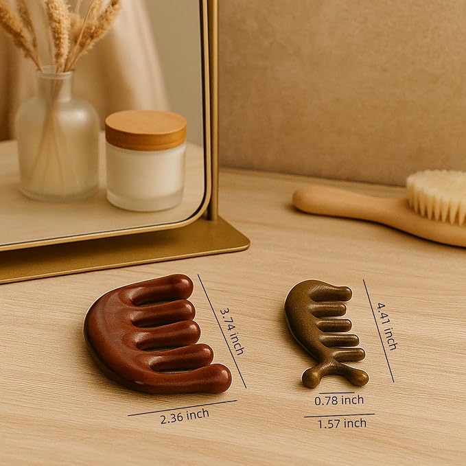 Natural Wooden Hair Growth Scalp Massager Comb, Wood Scalp Massager Tool - Image 6