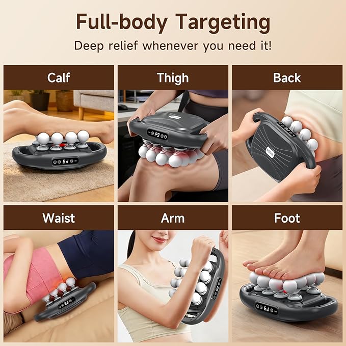 Back Massager Pain Relief, 16 Head Massage Gun Deep Tissue, Percussion Massager - Image 7
