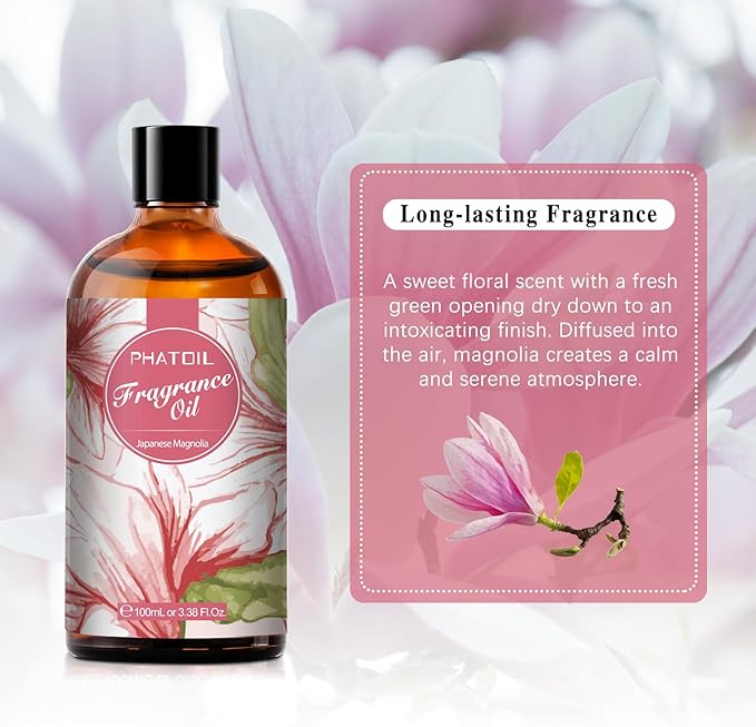 PHATOIL 3.38FL.OZ Japanese Magnolia Fragrance Oils - Image 6