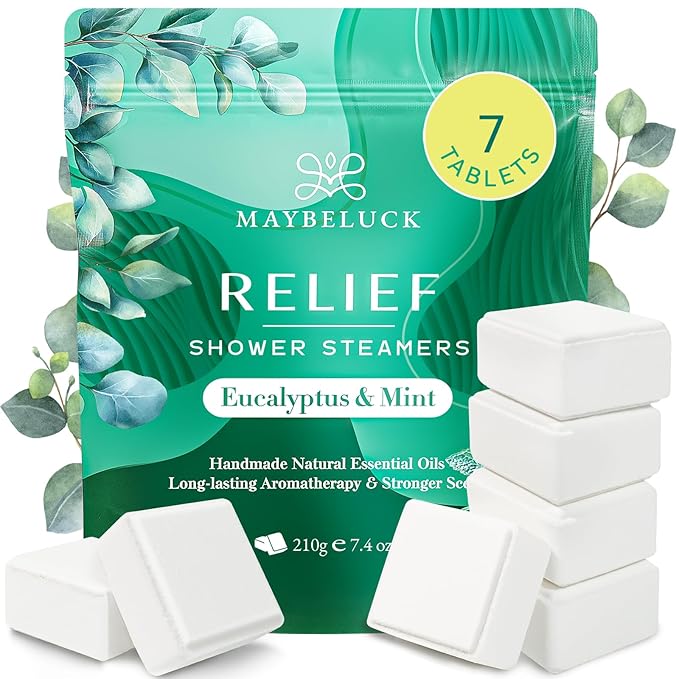 Eucalyptus Mint Shower Steamers 7 Pack by Maybeluck