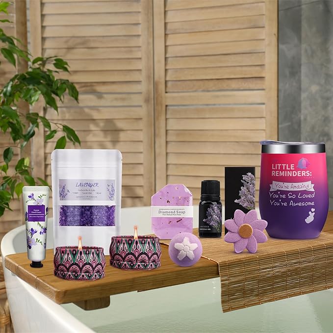 Birthday Gifts for Women, Spa Gifts Baskets for Women, Relaxation Self Care Kit - Image 5