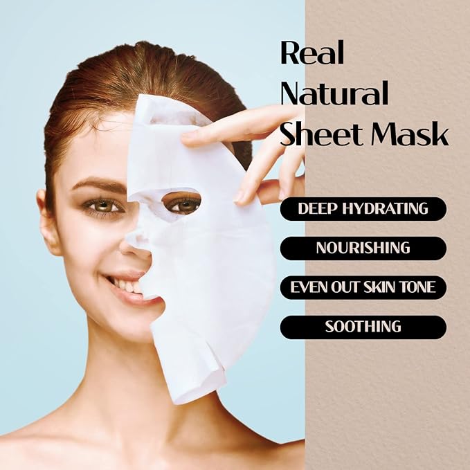 varuza] Real Natural Sheet Mask – EWG VERIFIED, Vegan Face Mask - Image 5