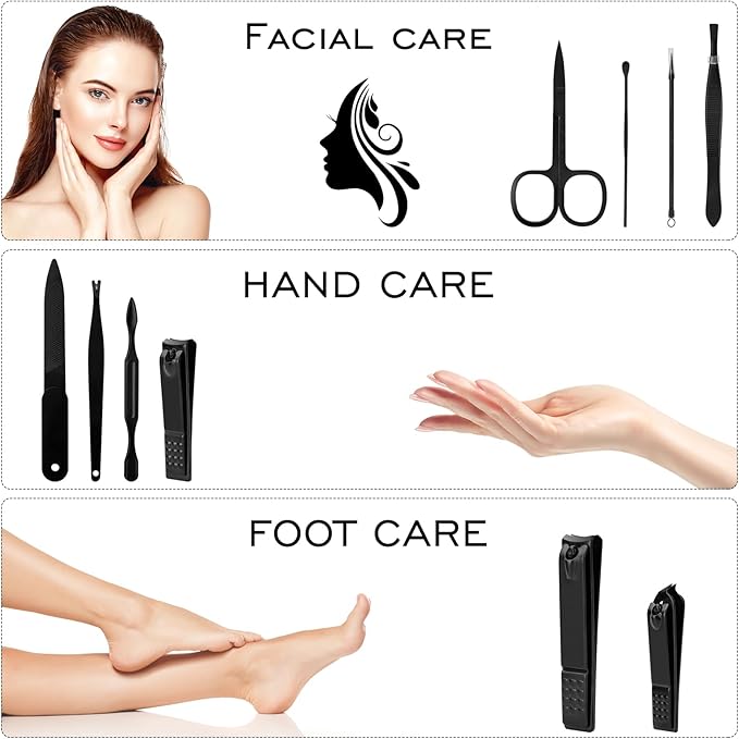 Manicure Set Gifts for Men Fathers Day Dad Gifts Professional Stainless Steel - Image 2
