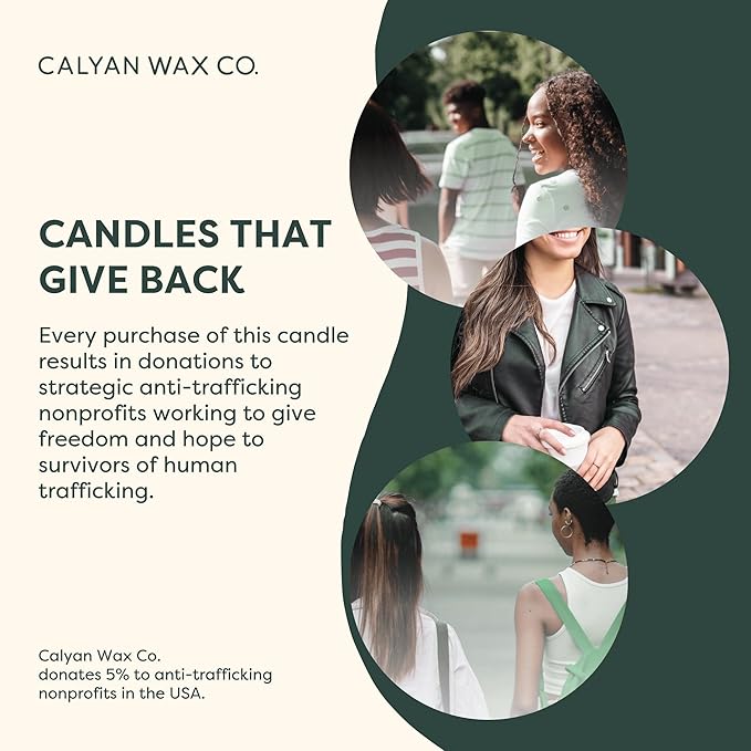 Calyan Wax Co. Oakmoss & Amber 3 Wick Scented Candle - Image 9