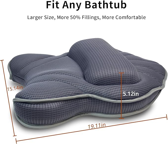 Poemland Extra Thick Large Bath Pillow - Image 3