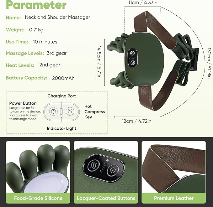 Shoulder and Neck Massager, Bionic Heated Massager, Neck Massager - Image 6