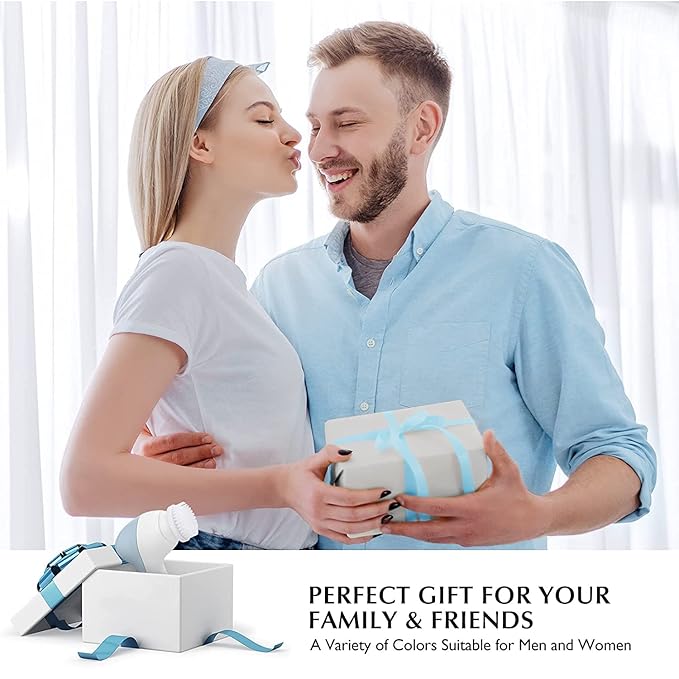 COSLUS Facial Cleansing Brush Silicone Face Scrubber: 2 in1 FBS-D Electric - Image 9