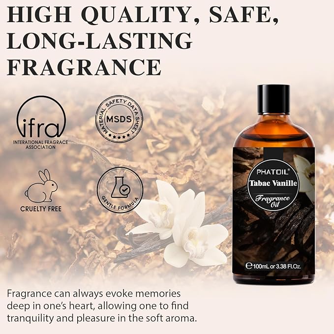 PHATOIL 3.38FL.OZ Tabac Vanille Fragrance Oils - Image 2
