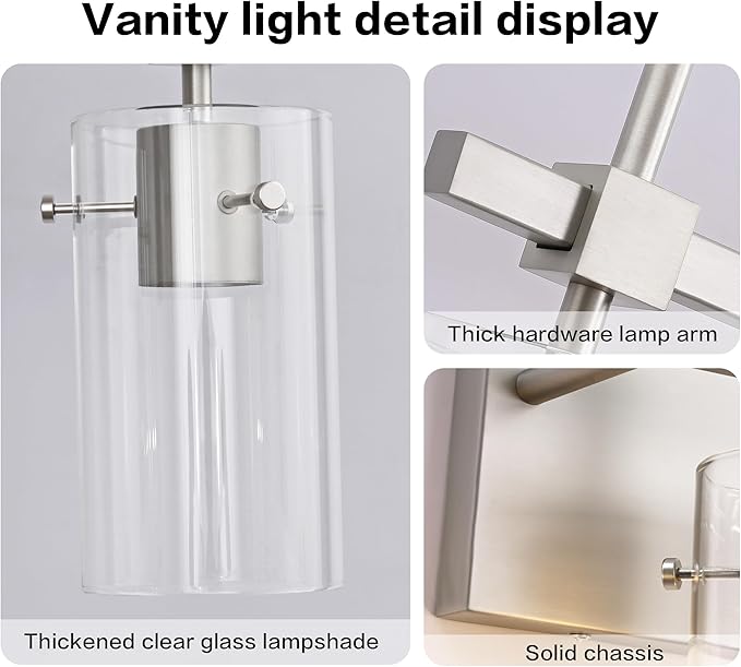 SOLFART 4 Light Bathroom Vanity Lights Bathroom Lights Over Mirror Vintage Bath - Image 6