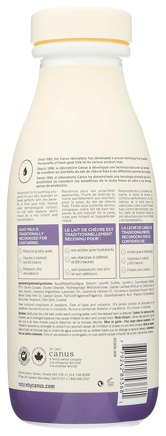 Nature by Canus Foaming Milk Bath, Fresh Canadian Goat Milk, Lavender Oil - Image 2