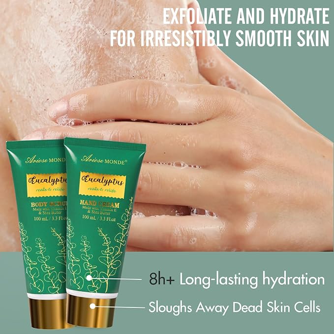 Gift Baskets for her, Spa Gifts for Women-13pcs Eucalyptus At Home Spa Kit - Image 6