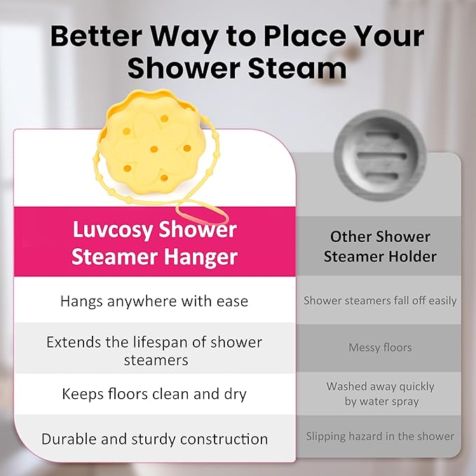 Silicone Shower Steamer Holder/Tray, Hangable&Durable Shower Steamer Hanger - Image 8