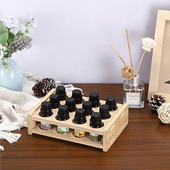 12 Slots Essential Oils Holder Essential Oil Bottle Storage Rack - Image 3