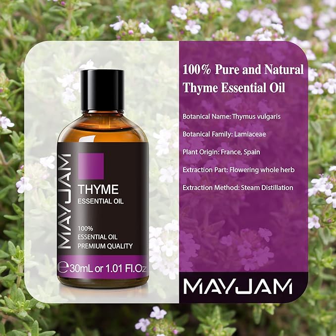 MAYJAM Thyme Essential Oil 30ML, Pure Essential Oils - Image 3