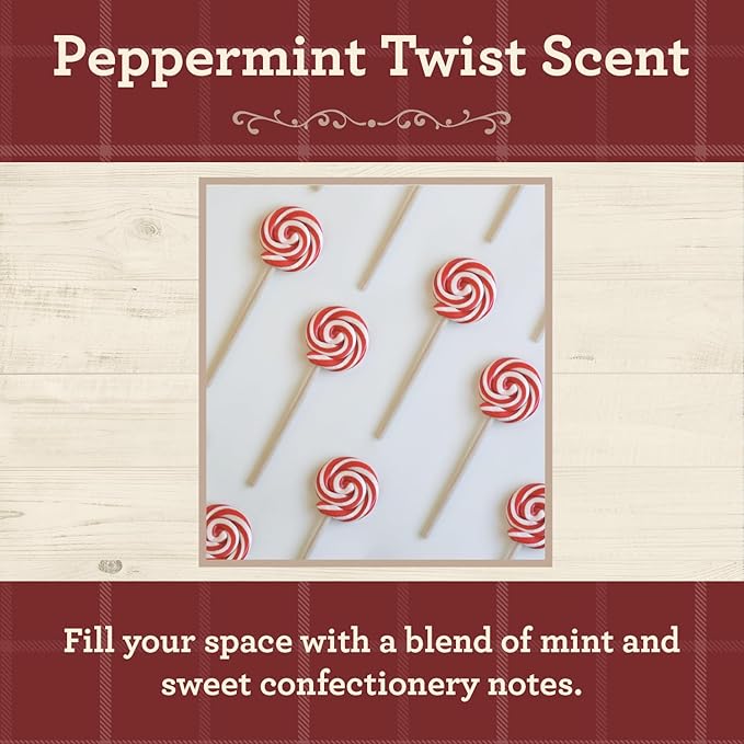 Our Own Candle Company, Peppermint Twist Scented Mason Jar Candle, 100 Hour - Image 2