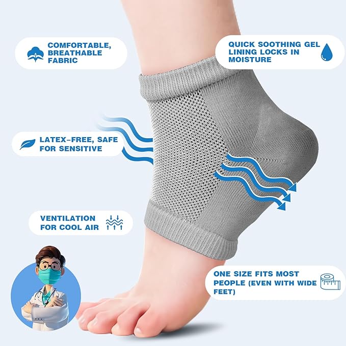 TEAWOO Moisturizing Toeless Socks - Image 5
