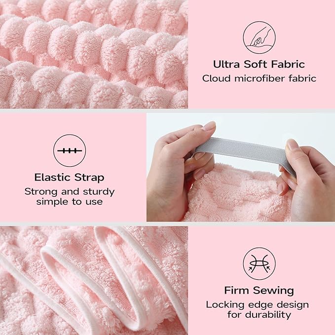 REDKISS 4 Pack Extra Large Hair Towels - Image 8