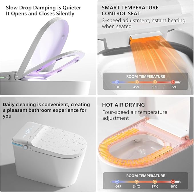 TDH Smart Toilet, Heated Toilet Seat - Image 3
