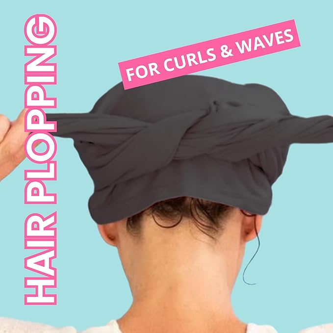 OOF! Halo T-Shirt Hair Towel | 100% Cotton Jersey Knit w/MoistureLock | No - Image 2