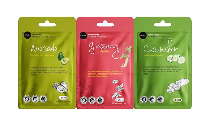 Celavi Essence Facial Sheet Face Mask Variety Set Classic Authentic Korean - Image 4