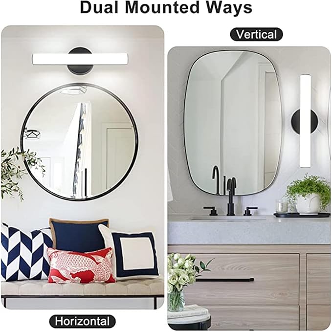 OOWOLF 4 Pack Bathroom Vanity Light, Adjustable Brightness 12W 17.3inch - Image 4
