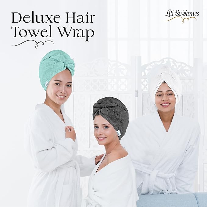 Cotton Hair Towel Wrap for Women/Kids | Quick Dry, Soft & Absorbent 420-GSM - Image 8