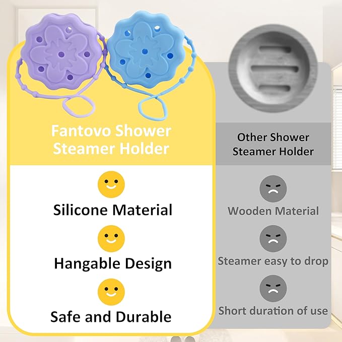 Purple Shower Steamer Tray, Hangable and Reusable Shower Steamer Holder/Hanger - Image 6