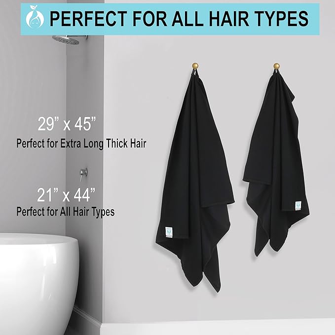Hair RePear The Ultimate Hair Towel – Standard 21" x 44" Cotton Hair Towel - Image 9