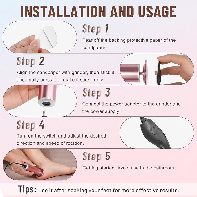Dermawave Electric Foot File Callus Remover - Image 5