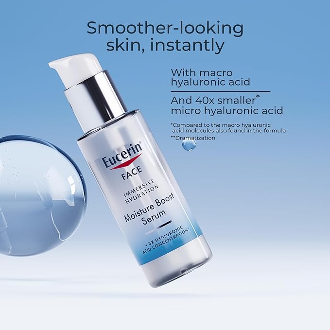 Eucerin Immersive Hydration Smoothing Face Serum, Ultra-Lightweight Hyaluronic - Image 6