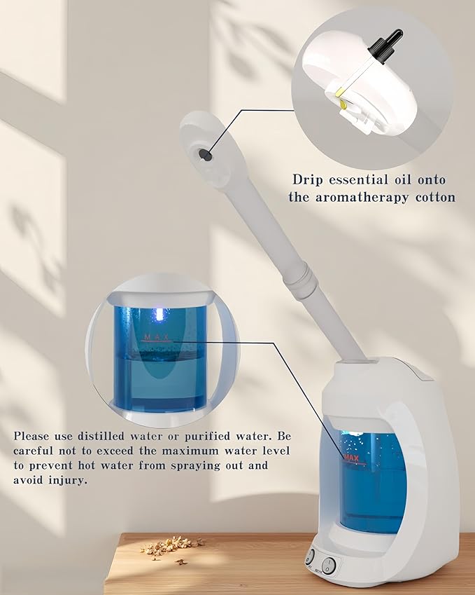 Facial Steamer-Face Steamer for Facial Deep Cleaning, Vaporizador Facial for - Image 2